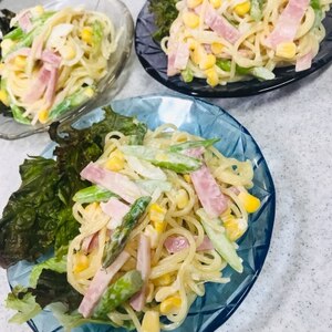 子供が大好き♡スパゲッティサラダ